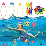 Children Summer Swimming Octopus Pool Diving Toys Set