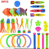 Children Summer Swimming Octopus Pool Diving Toys Set