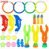 Children Summer Swimming Octopus Pool Diving Toys Set