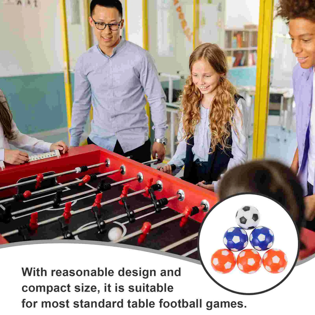 Children's Mini Table Football Machine Accessories 28mm Color