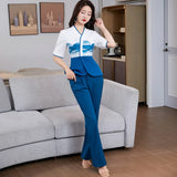 China style Beauty Salon Spa Work Clothes for