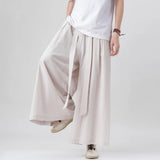 Chinese Style Harajuku Linen Cotton Linen Pants Man