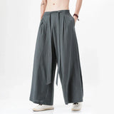 Chinese Style Harajuku Linen Cotton Linen Pants Man