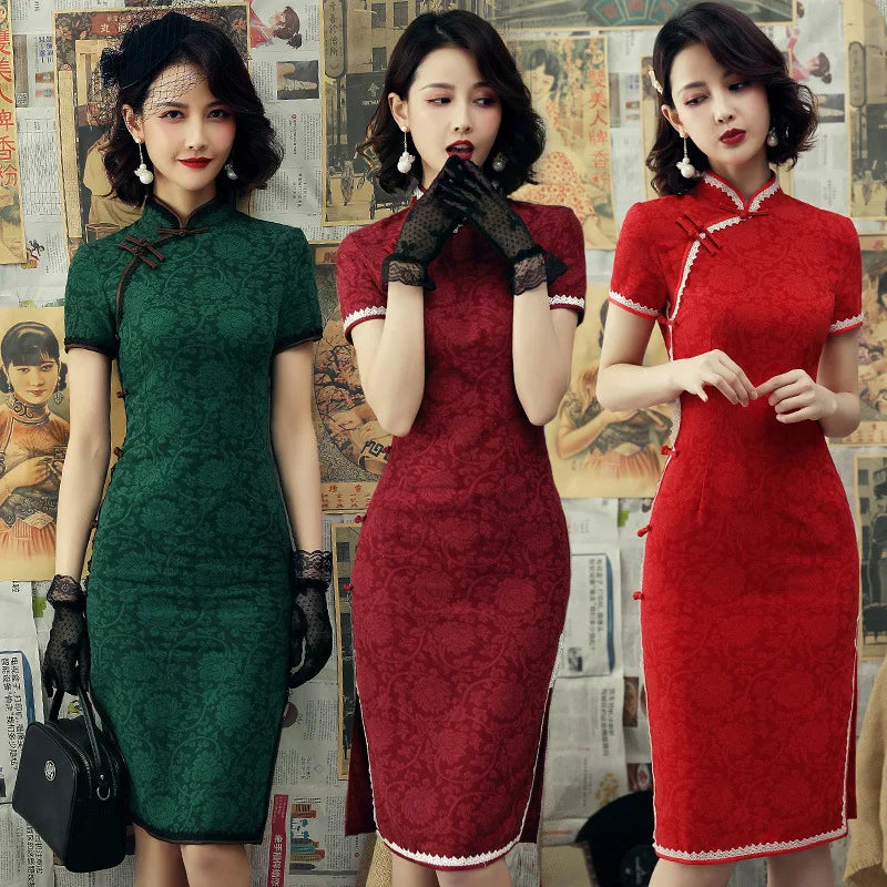 Chinese Vintage Cheongsam Dresses Beautiful Qipao Chinese Traditional