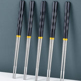 Chopsticks Non-Slip Stainless Steel Alloy Chopsticks Home Hotel