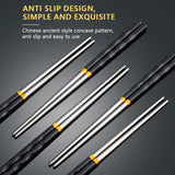 Chopsticks Non-Slip Stainless Steel Alloy Chopsticks Home Hotel