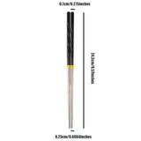 Chopsticks Non-Slip Stainless Steel Alloy Chopsticks Home Hotel