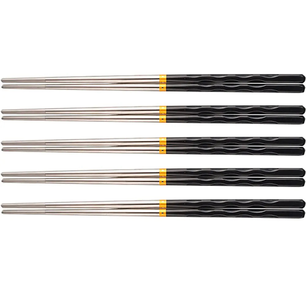 Chopsticks Non-Slip Stainless Steel Alloy Chopsticks Home Hotel