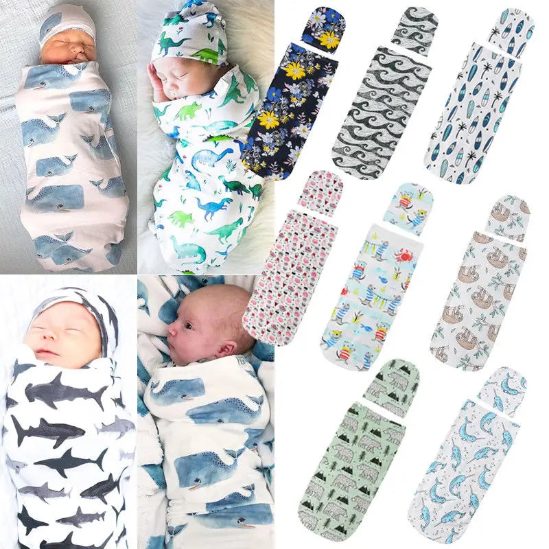 Citgeett Newborn Baby Cute Swaddle Blanket Sleeping Swaddle