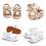 Citgeett Summer Baby Girls Sandals Bowknot Anti-Slip Crib