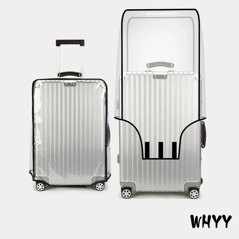 Clear PVC Suitcase Cover Protectors PVC Transparent Travel