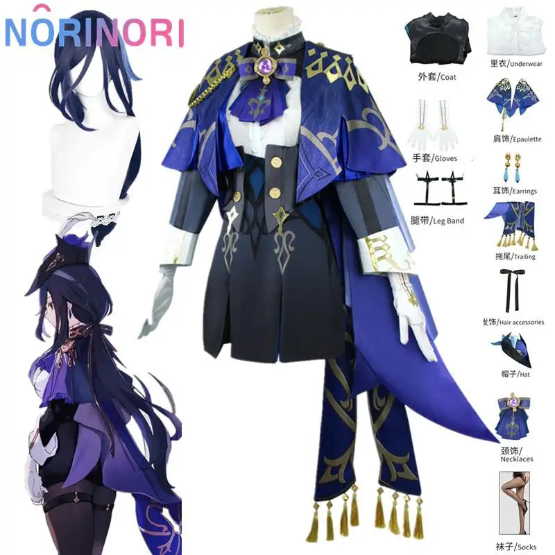 Clorinde Cosplay Genshin Impact Clorinde Cosplay Costume Fontaine