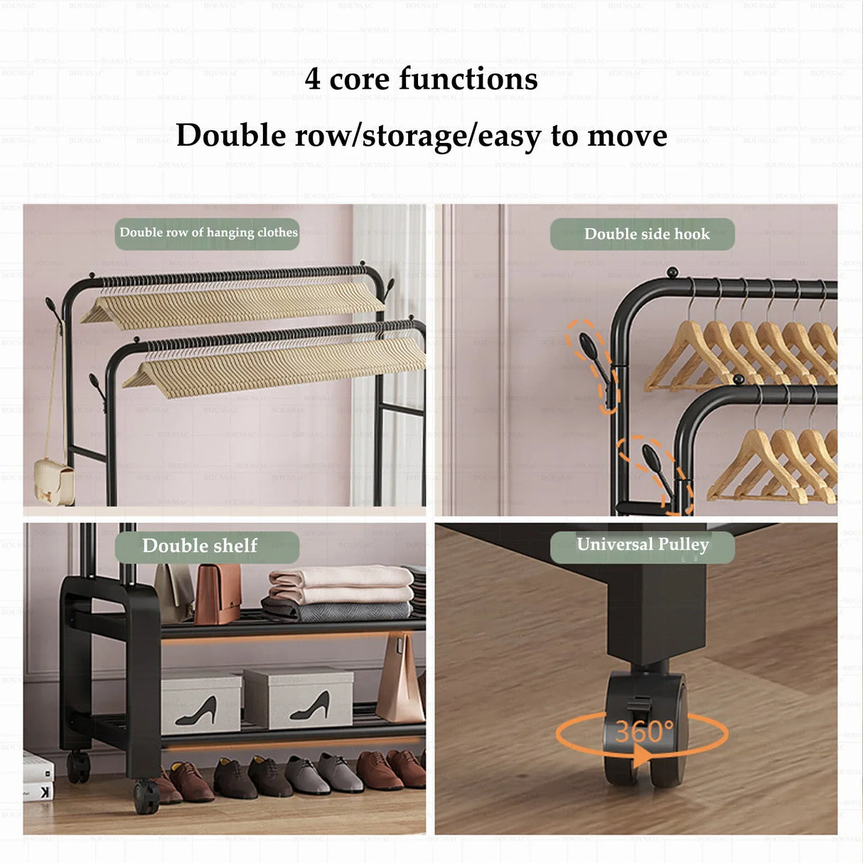 Clothes Racks Hotel Furniture for Wardrobe Room Hanger