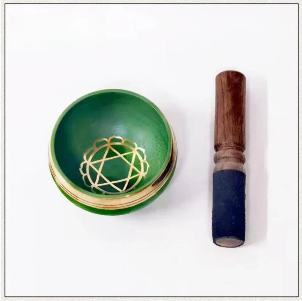 Colorful Nepal Tibetan Singing Bowl Chakras Handmade Copper