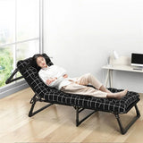 Comfortable Folding Bed with Mattress Single Lunch Rest