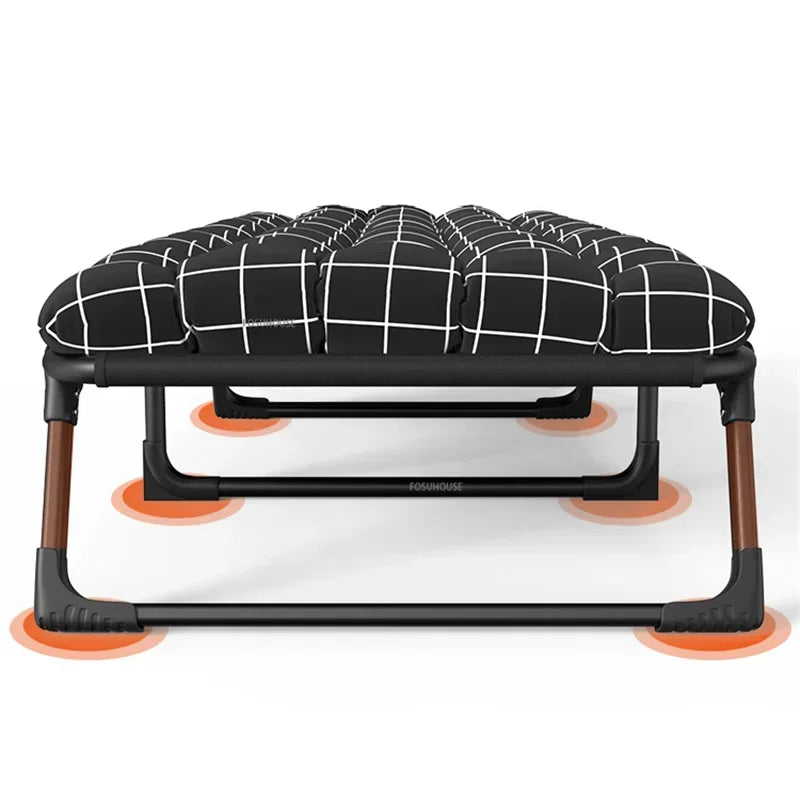 Comfortable Folding Bed with Mattress Single Lunch Rest