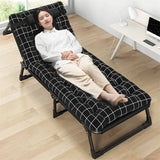 Comfortable Folding Bed with Mattress Single Lunch Rest