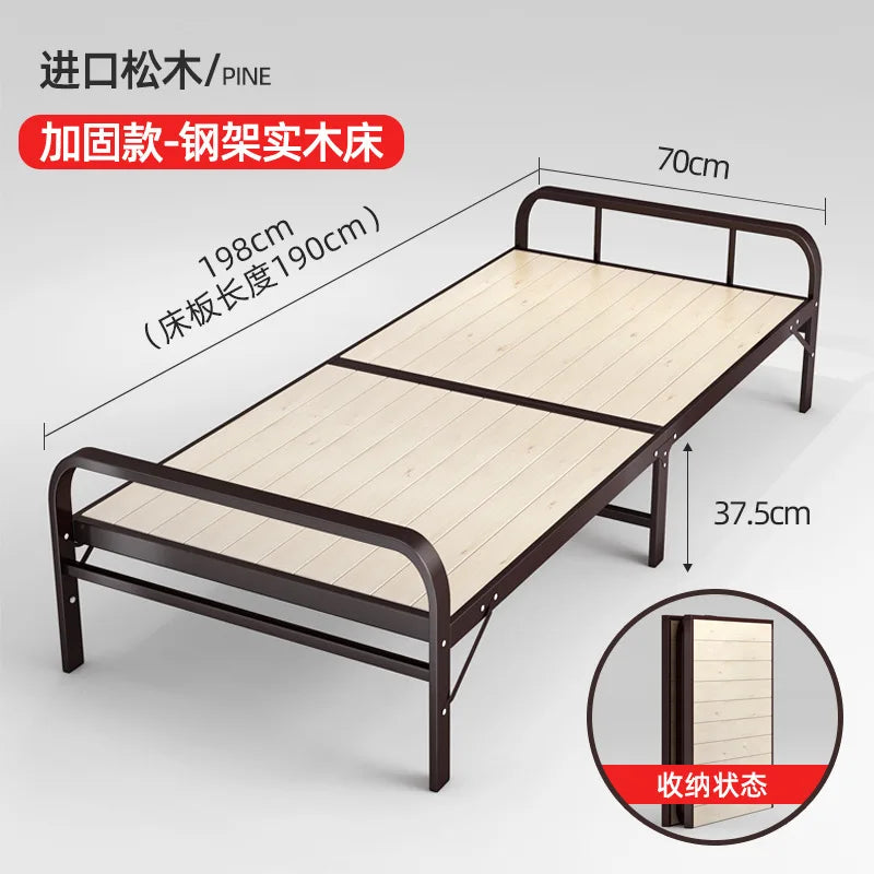 Convenient Folding Bed With Hard Board - Ideal