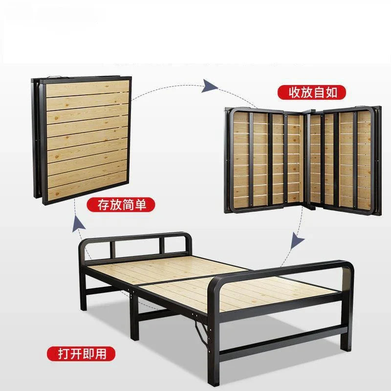 Convenient Folding Bed With Hard Board - Ideal