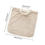 Coral Fleece Baby Bibs Toothbrush Towel Feeding Burp