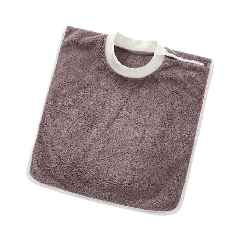 Coral Fleece Baby Bibs Toothbrush Towel Feeding Burp