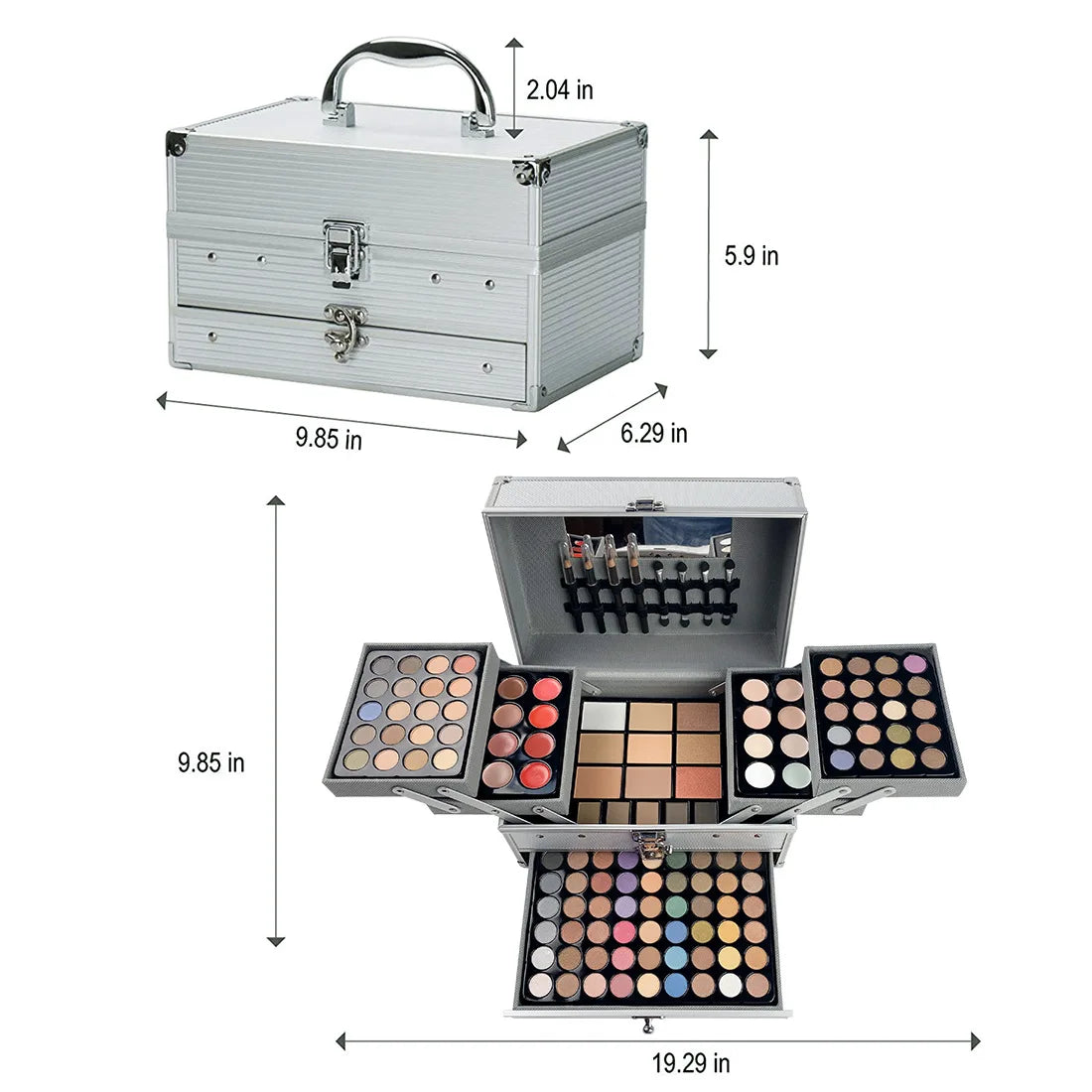 Cosmetics Set Eyeshadow Trimming Tray Lip Frozen Blush