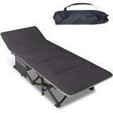 Cot for Adults, Folding Bed with Comfortable Cushion,