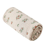 Cotton Swaddle Blanket Baby Blanket Floral Print Muslin