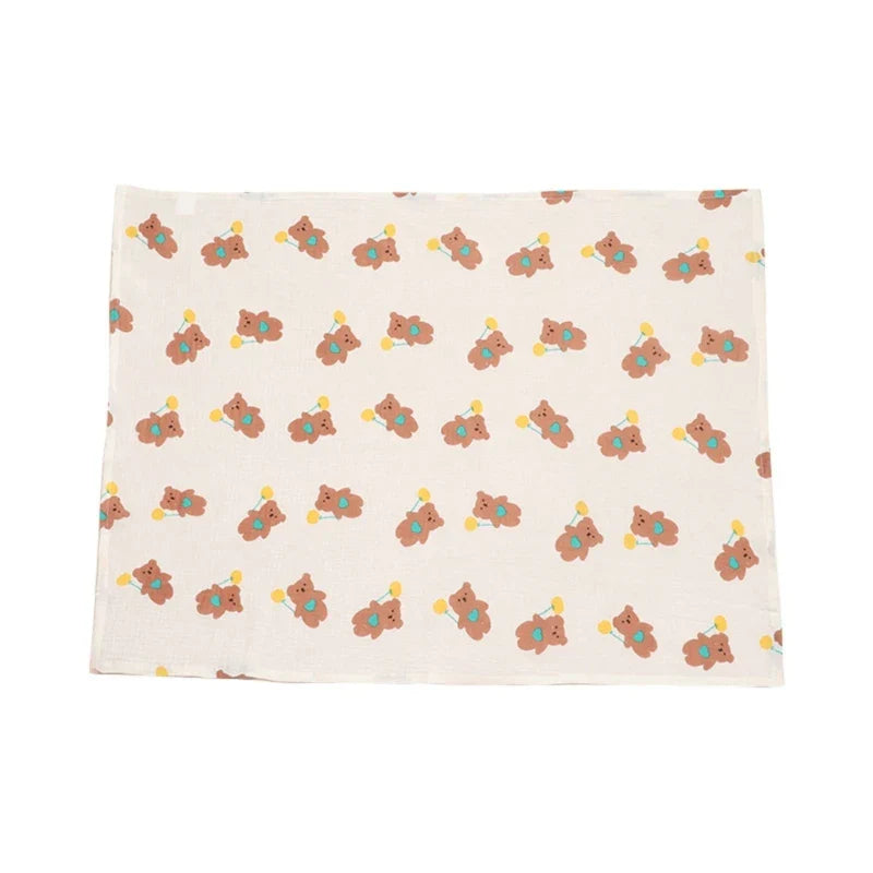 Cotton Swaddle Blanket Baby Blanket Floral Print Muslin