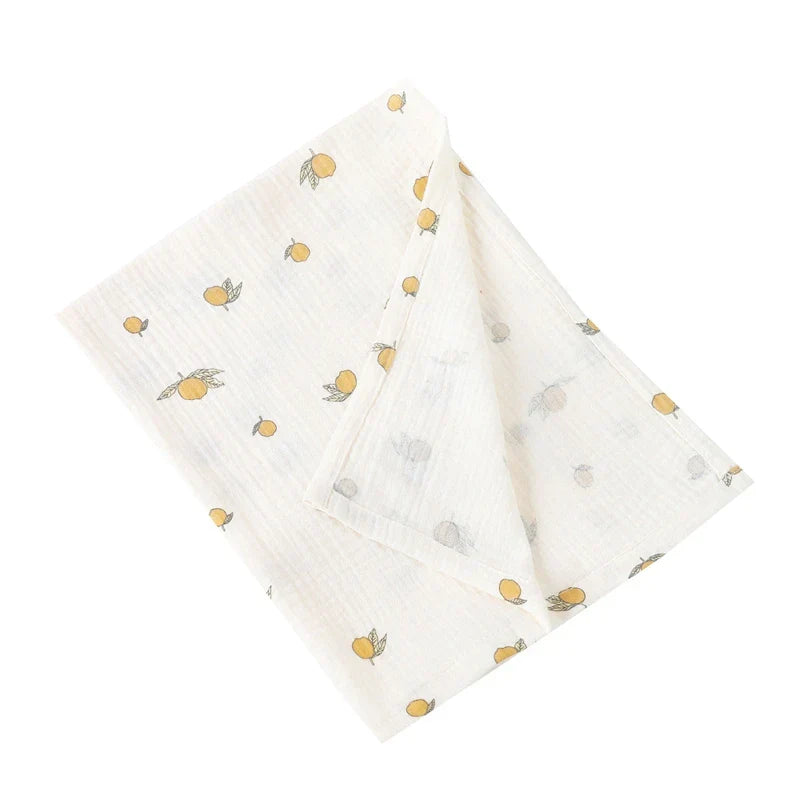 Cotton Swaddle Blanket Baby Blanket Floral Print Muslin