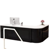 Counter Table Bar Reception Desk Tall Marble Office