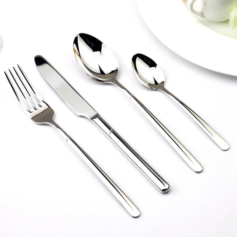 Cozy Zone Dinnerware Set Luxury Cutlery Steel Set