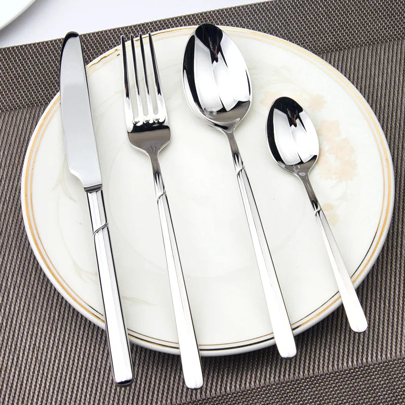 Cozy Zone Dinnerware Set Luxury Cutlery Steel Set