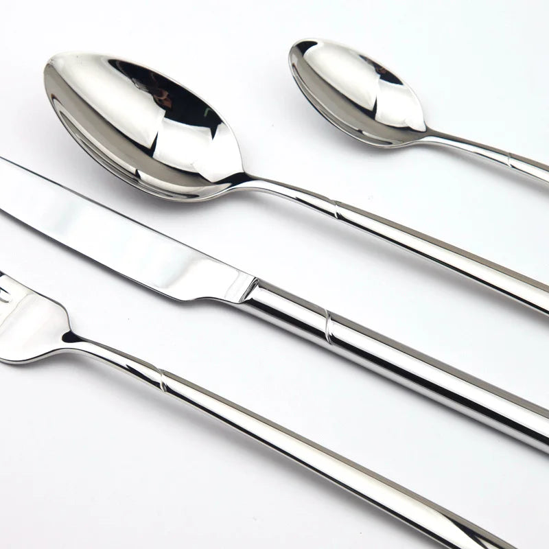 Cozy Zone Dinnerware Set Luxury Cutlery Steel Set