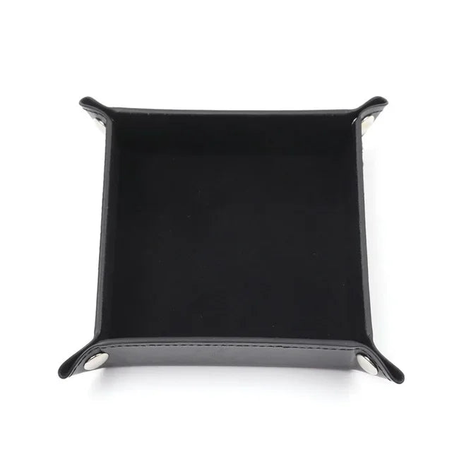 Creative Foldable Dice Tray Box PU Leather Folding