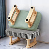 Creative Small Wood Chair Household Shoe Changing Stool