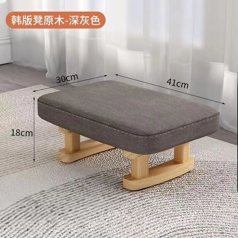 Creative Small Wood Chair Household Shoe Changing Stool