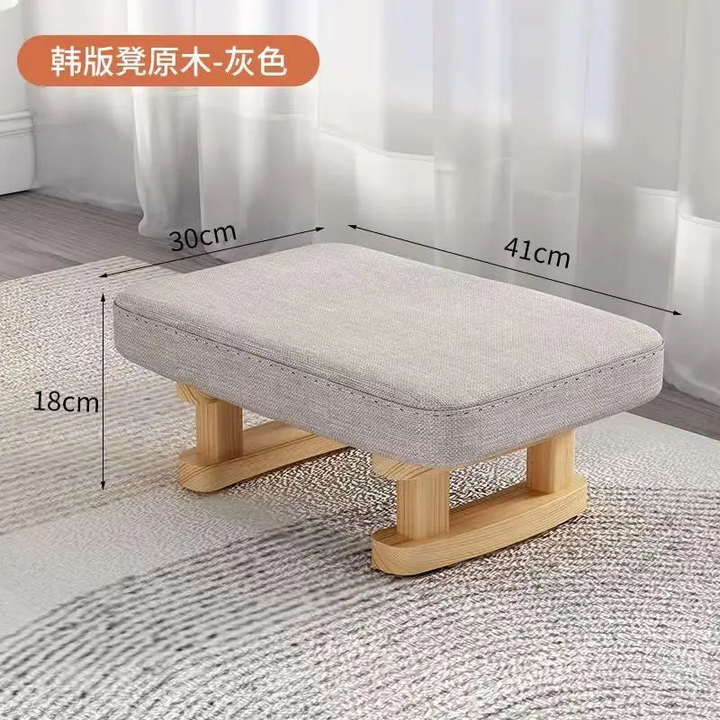 Creative Small Wood Chair Household Shoe Changing Stool