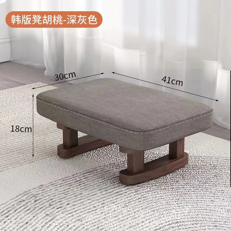 Creative Small Wood Chair Household Shoe Changing Stool