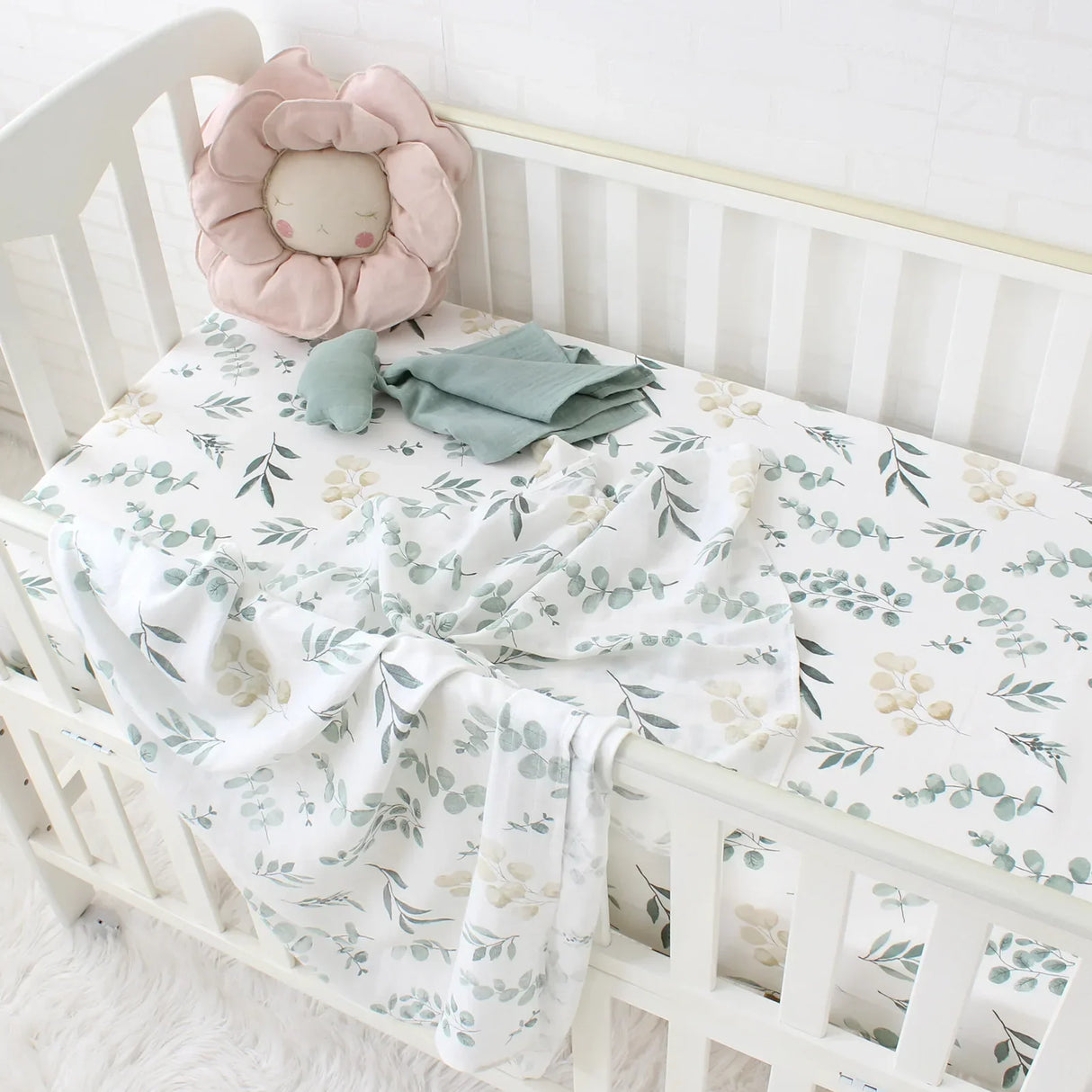 Crib Sheet Baby Bed Sheet Removable Slipcover Fitted