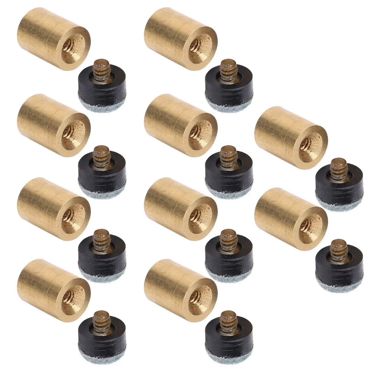 Cue Pool Tip Copper+PU Leather Durable Billiards Cue