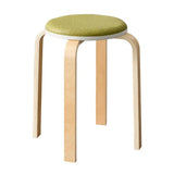 Curved Wooden Stoolhousehold High Round Stool Simple And
