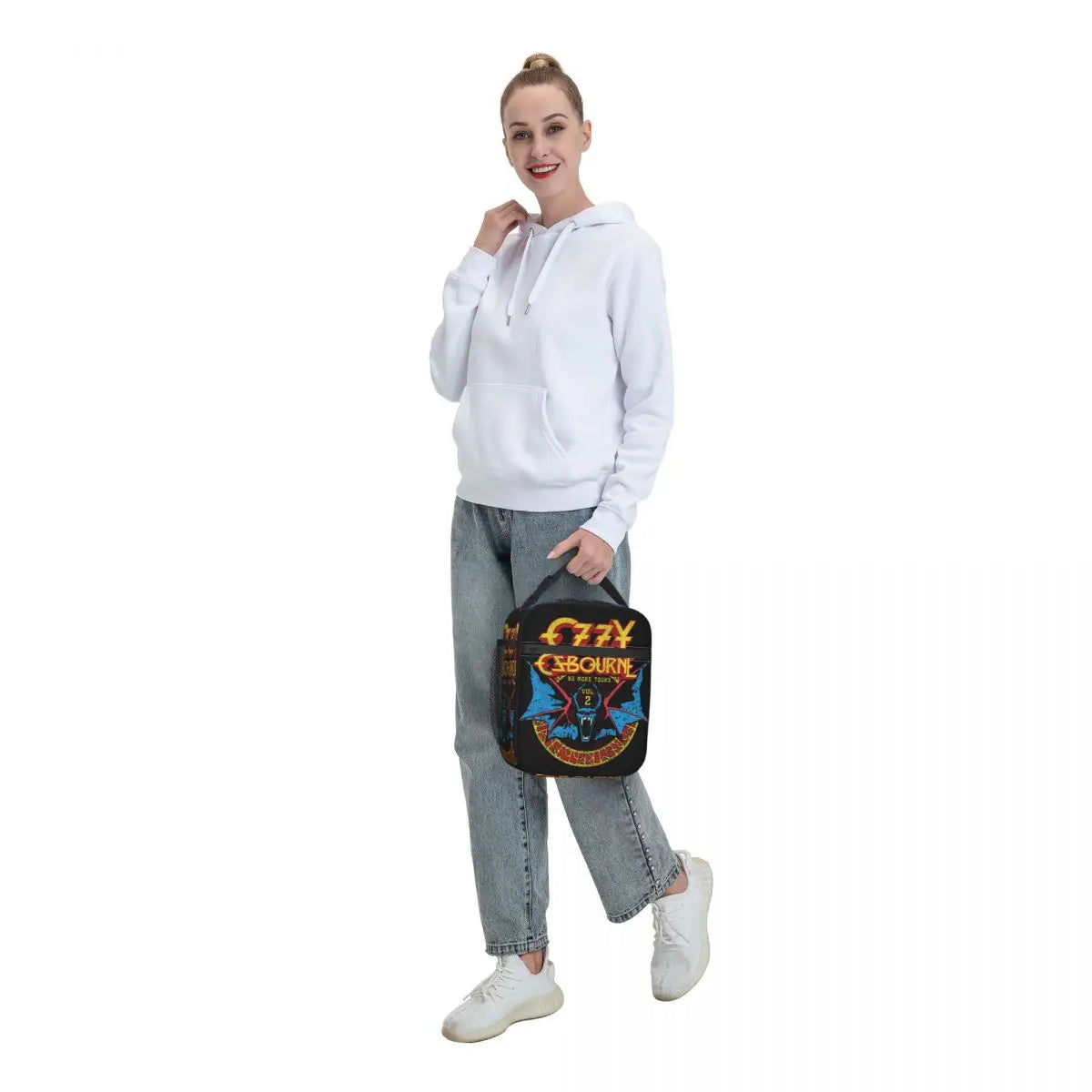 Custom Heavy Metal Band Rock Lunch Bag Men Women Warm Cooler Ozzy Osbourne Prince Of Darkness Insulated Lunch Box for Student