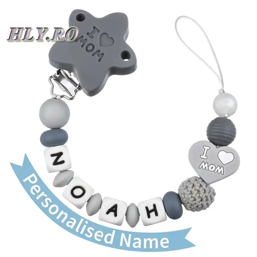 Custom Name Handmade Personalize Dummy Clips Pacifier Clips