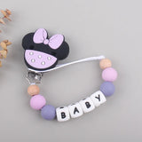 Custom Personalized Name Pacifier Chain English Letters Silicone