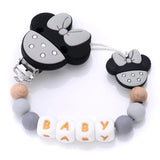 Custom Personalized Name Pacifier Chain English Letters Silicone