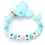 Custom Personalized Name Pacifier Chain English Letters Silicone