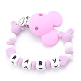 Custom Personalized Name Pacifier Chain English Letters Silicone