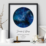 Custom Personalized Start Map Night You Were Born