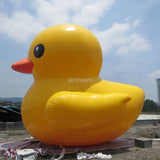 Customized PVC airsealed Inflatable yellow Duck model Floating